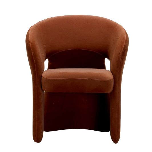 Fabric Dining Chair | Burnt Brown | Myka Home