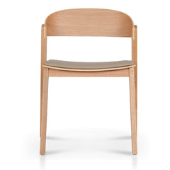 Natural Dining Chair | Latte Seat (Set of 2) | Myka Home