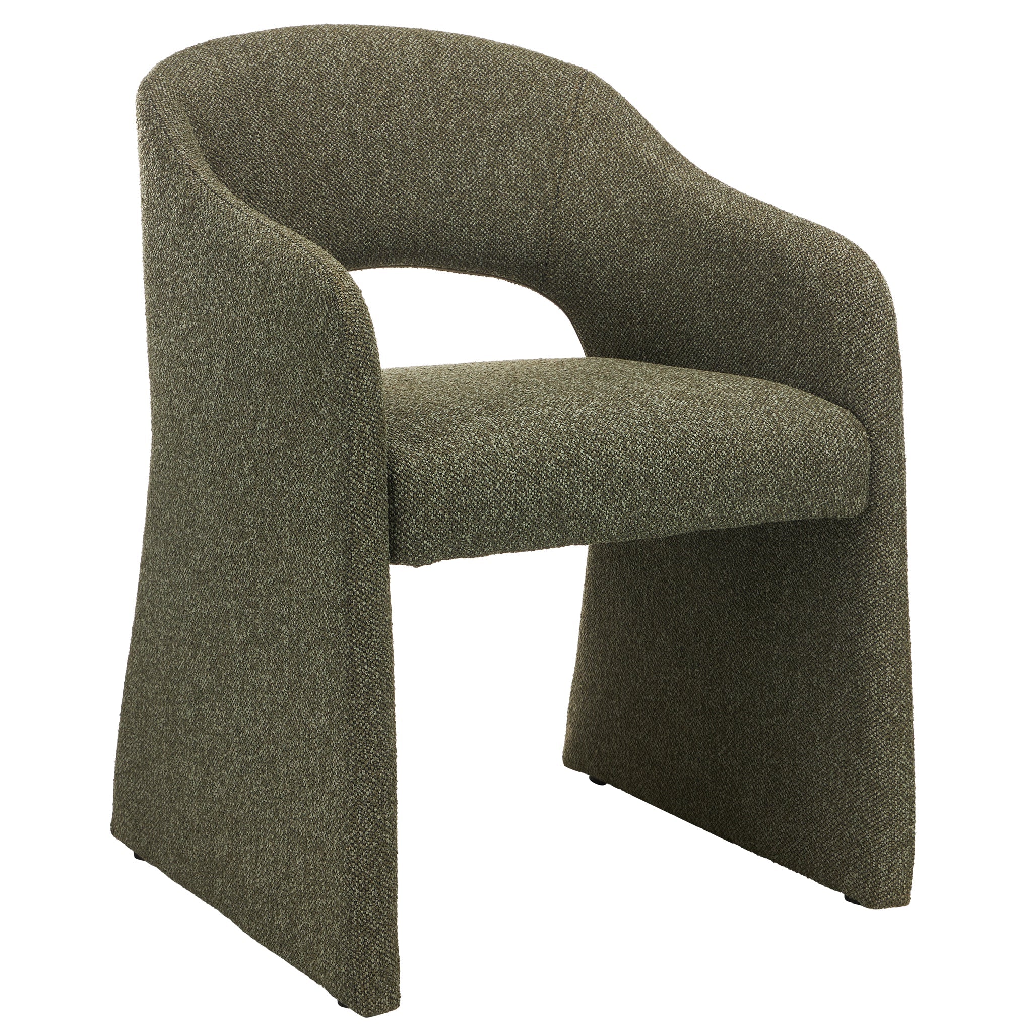 Fabric Dining Chair | Twill Green (Set Of 2) | Myka Home