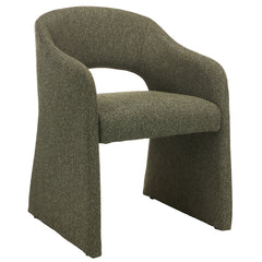 Fabric Dining Chair | Twill Green (Set Of 2) | Myka Home