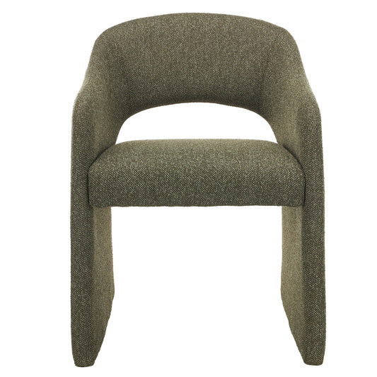 Fabric Dining Chair | Twill Green (Set Of 2) | Myka Home