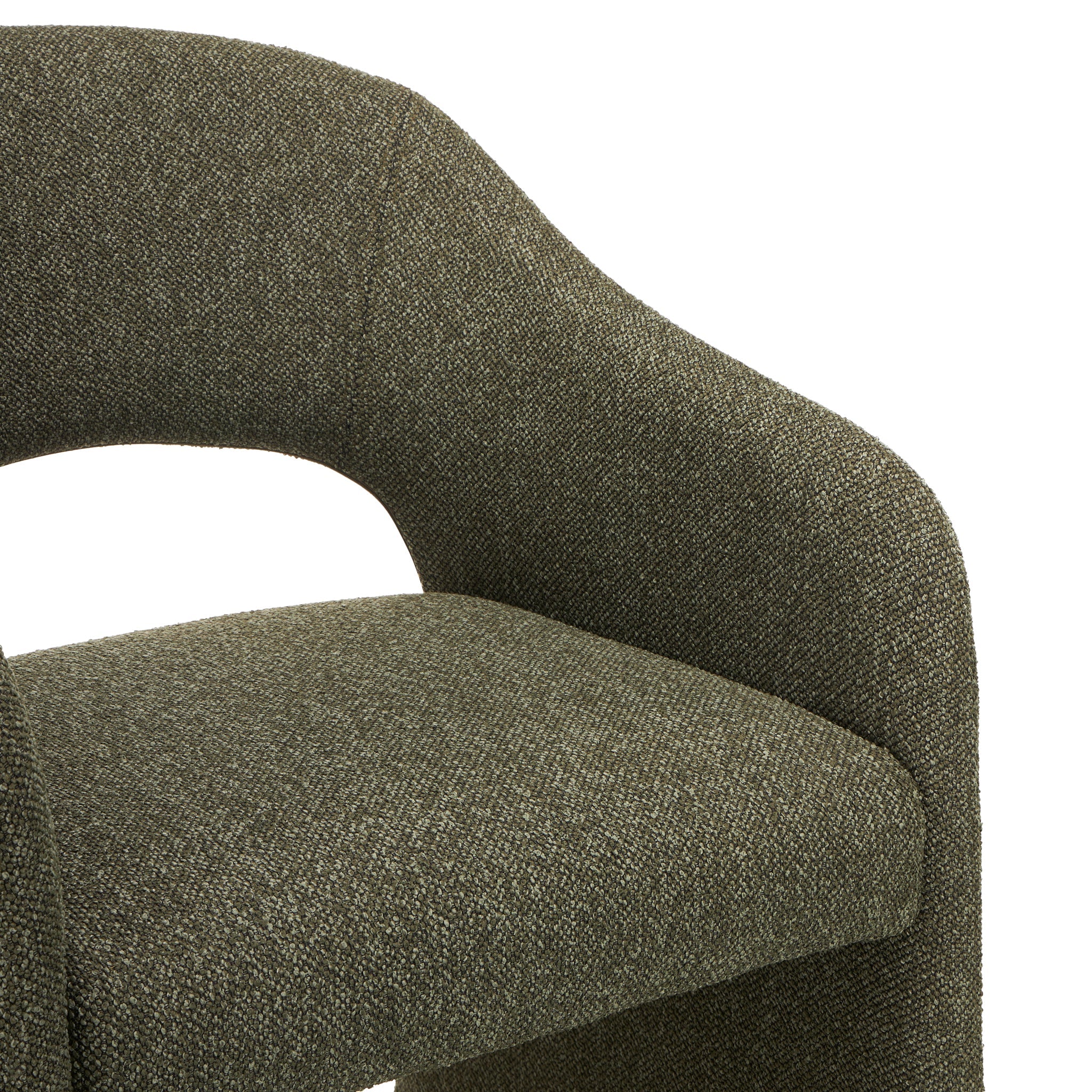 Fabric Dining Chair | Twill Green (Set Of 2) | Myka Home