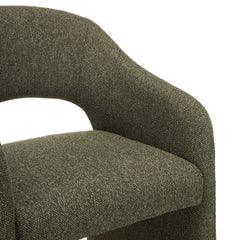 Fabric Dining Chair | Twill Green (Set Of 2) | Myka Home