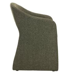 Fabric Dining Chair | Twill Green (Set Of 2) | Myka Home