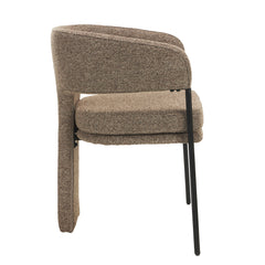 Fabric Dining Chair | Cobble Chocolate (Set Of 2) | Myka Home