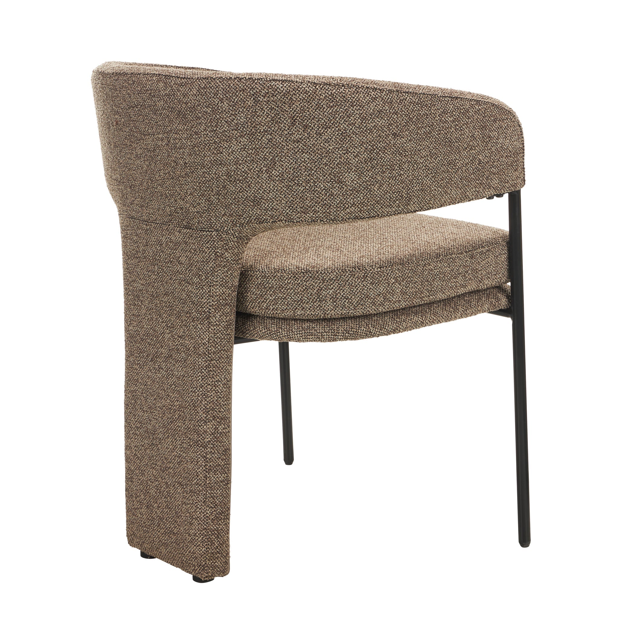 Fabric Dining Chair | Cobble Chocolate (Set Of 2) | Myka Home