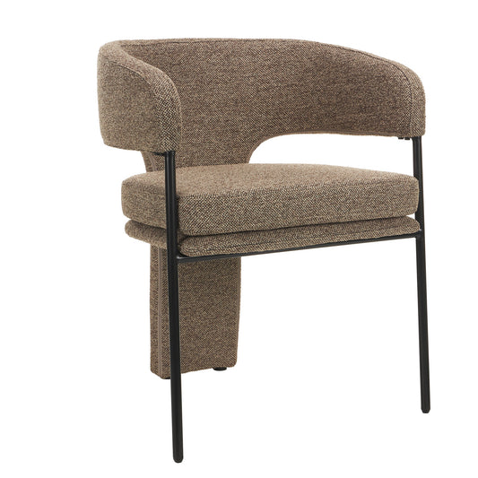 Fabric Dining Chair | Cobble Chocolate (Set Of 2) | Myka Home