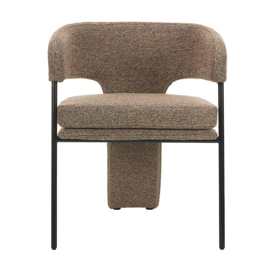 Fabric Dining Chair | Cobble Chocolate (Set Of 2) | Myka Home