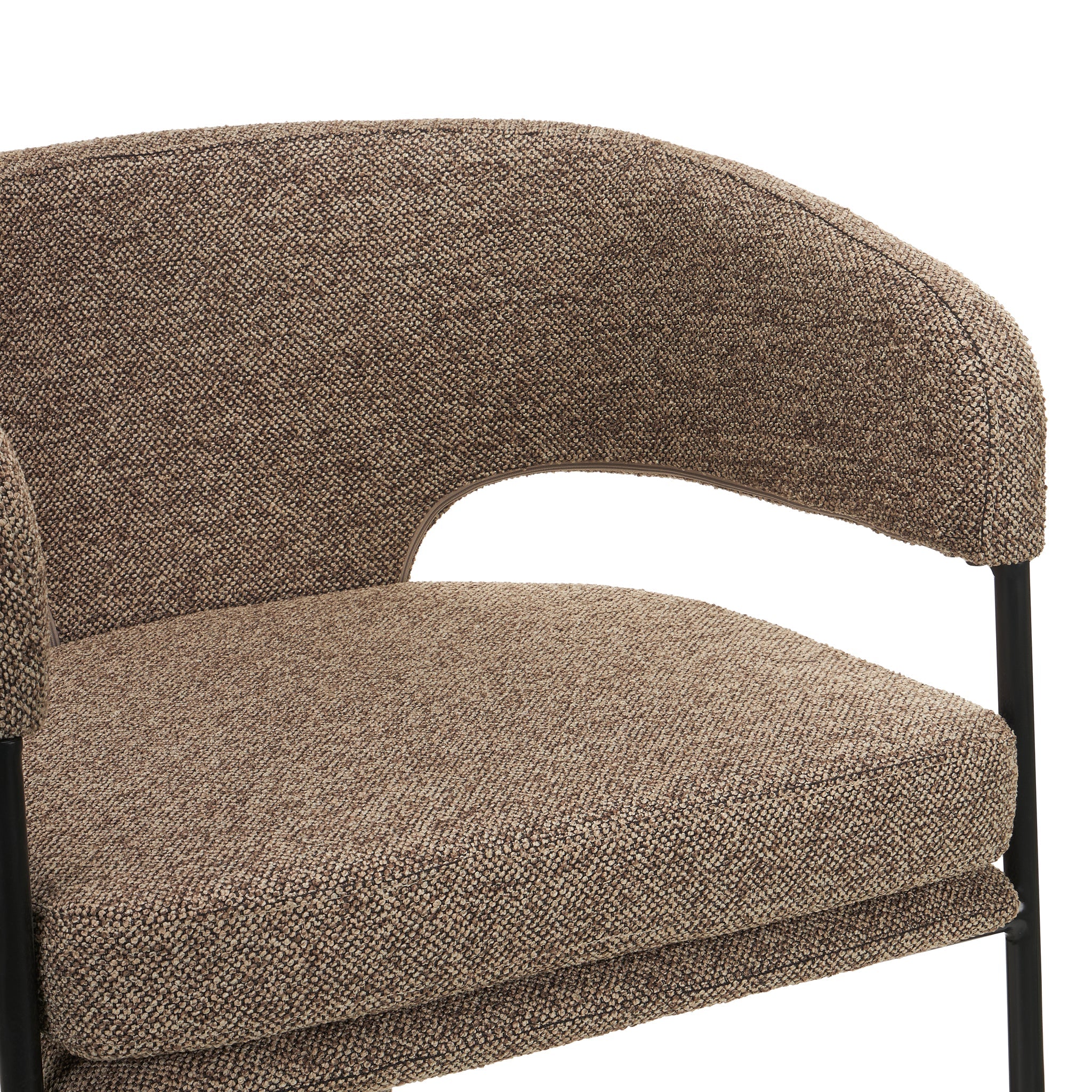 Fabric Dining Chair | Cobble Chocolate (Set Of 2) | Myka Home