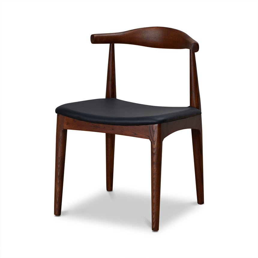 Elbow Dining Chair - Dark Brown (Set of 2) - View 2