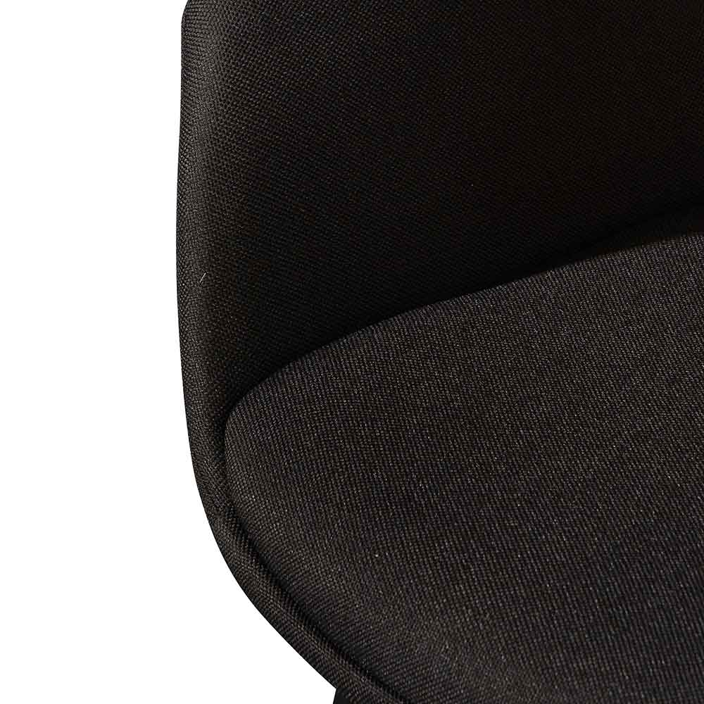 Fabric Dining Chair Black (Set of 2) - View 5