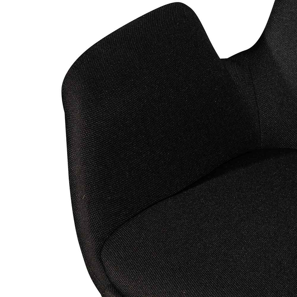 Fabric Dining Chair Black (Set of 2) - View 6