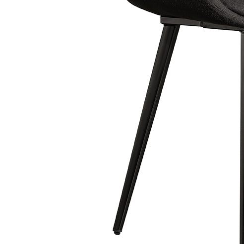 Fabric Dining Chair Black (Set of 2) - View 10