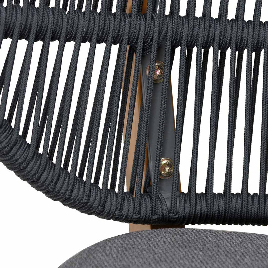 Ex display - CDC6721-EM Outdoor Dining Chair - Anthracite Grey Cushion - View 6