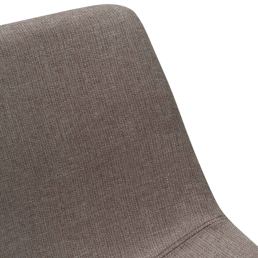 Fabric Dining Chair - Brown Grey (Set of 2) - View 8