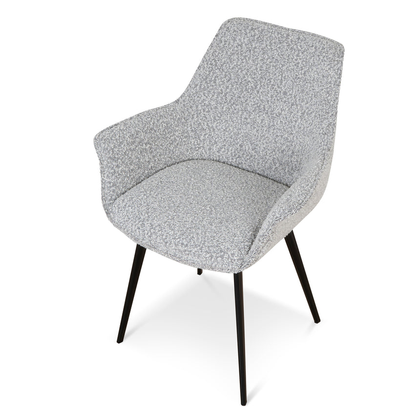 Dining Chair - Moonlit Pepper Boucle (Set of 2) - View 7