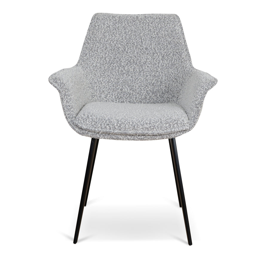 Dining Chair - Moonlit Pepper Boucle (Set of 2) - View 3