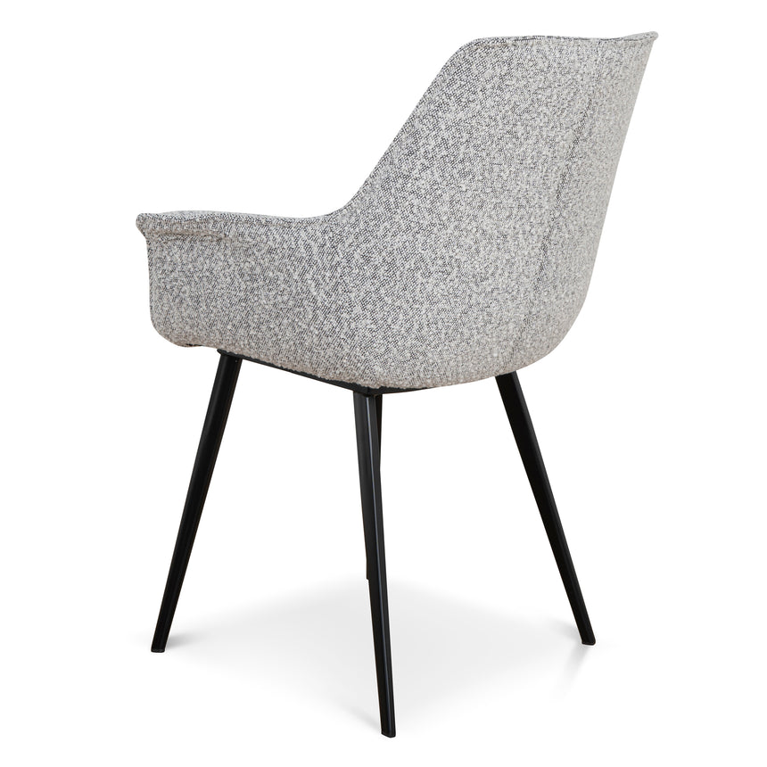 Dining Chair - Moonlit Pepper Boucle (Set of 2) - View 5