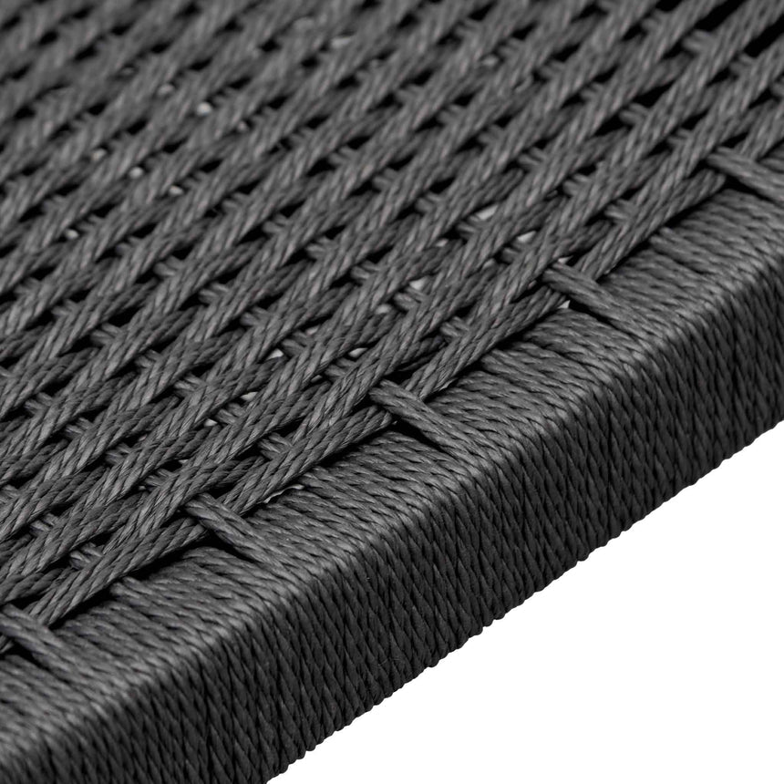 Rope Seat Dining Chair - Black (Set of 2) - View 10