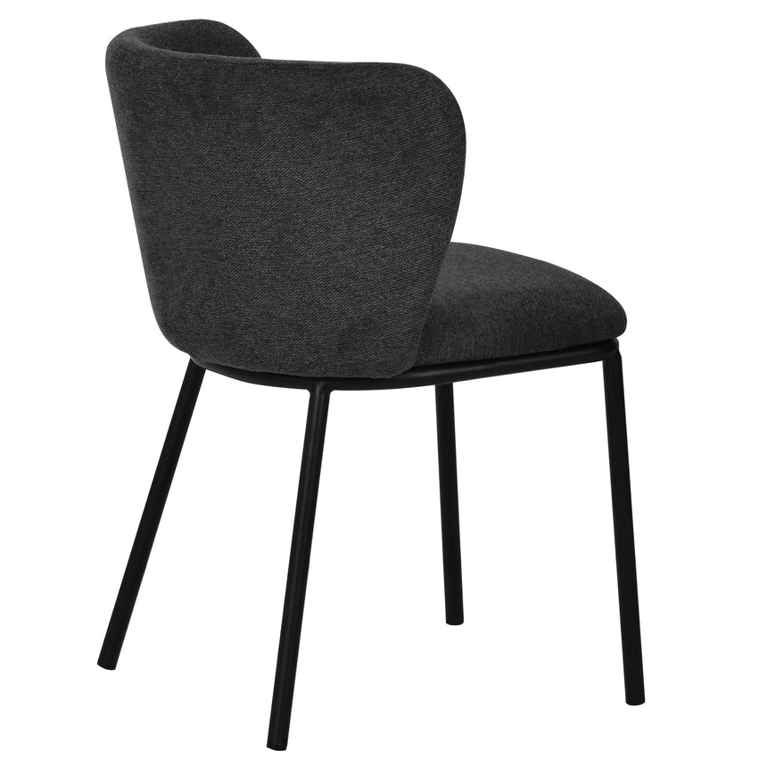 Fabric Dining Chair - Charcoal Grey (Set of 2) - View 6