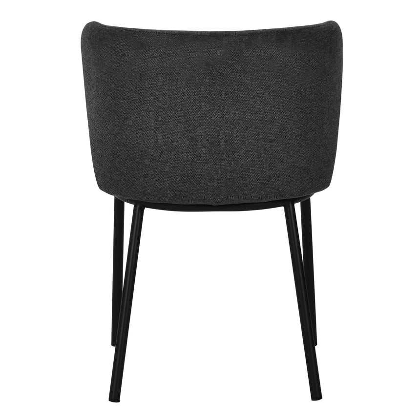 Fabric Dining Chair - Charcoal Grey (Set of 2) - View 7