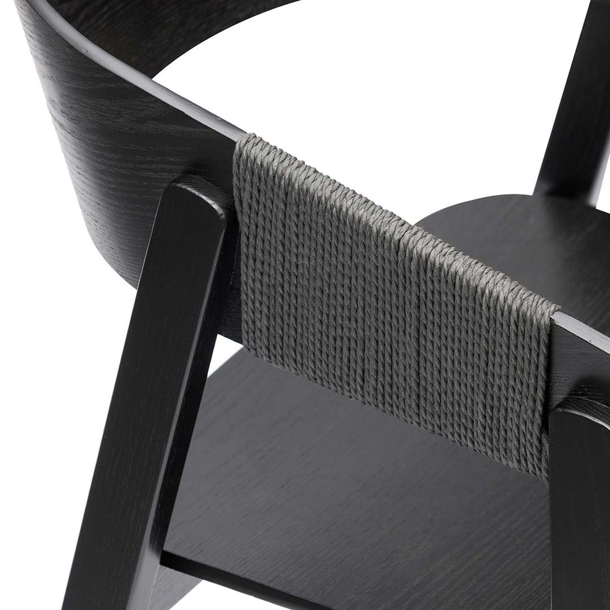 Dining Chair - Full Black (Set of 2) - View 7