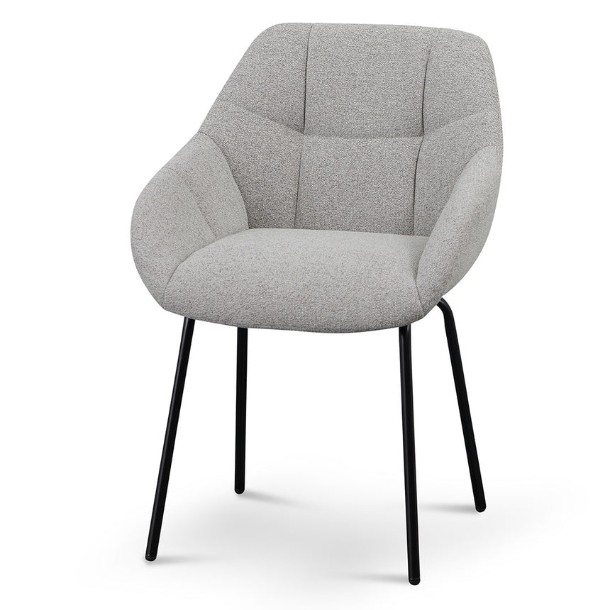 Fabric Dining Chair - Spec Grey (Set of 2) - View 2
