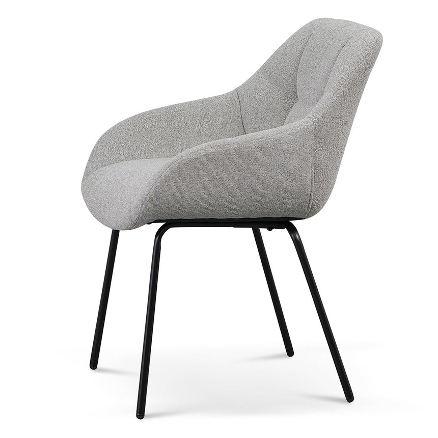 Fabric Dining Chair - Spec Grey (Set of 2) - View 8