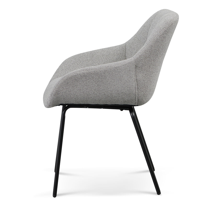 Fabric Dining Chair - Spec Grey (Set of 2) - View 7