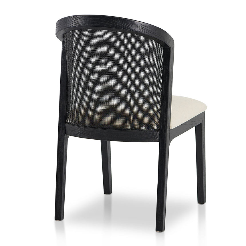 Black ELM Dining Chair - Light Beige (Set of 2) - View 8