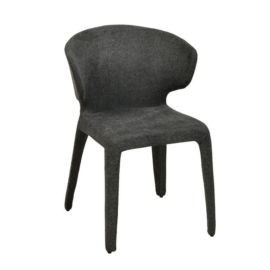Fabric Dining Chair - Charcoal Grey (Set of 2) - View 4
