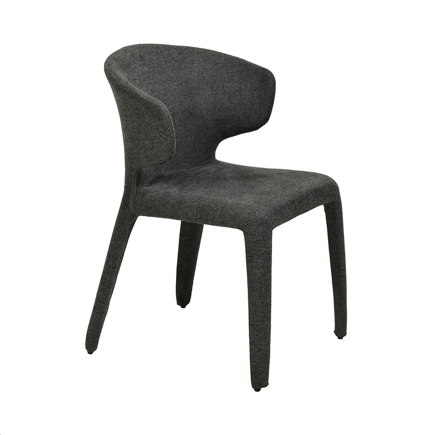 Fabric Dining Chair - Charcoal Grey (Set of 2) - View 5
