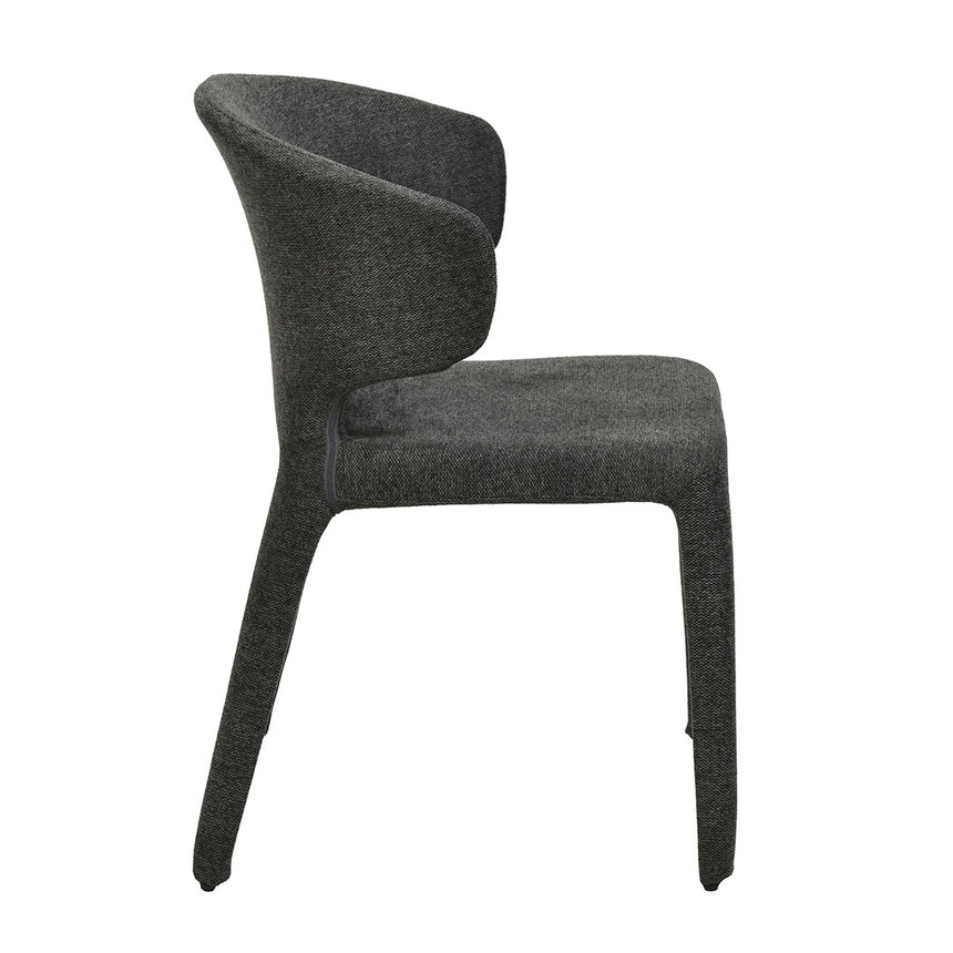 Fabric Dining Chair - Charcoal Grey (Set of 2) - View 6