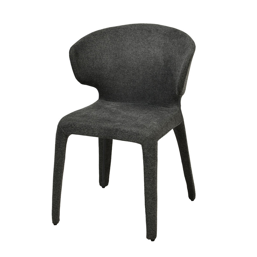 Fabric Dining Chair - Charcoal Grey (Set of 2) - View 2