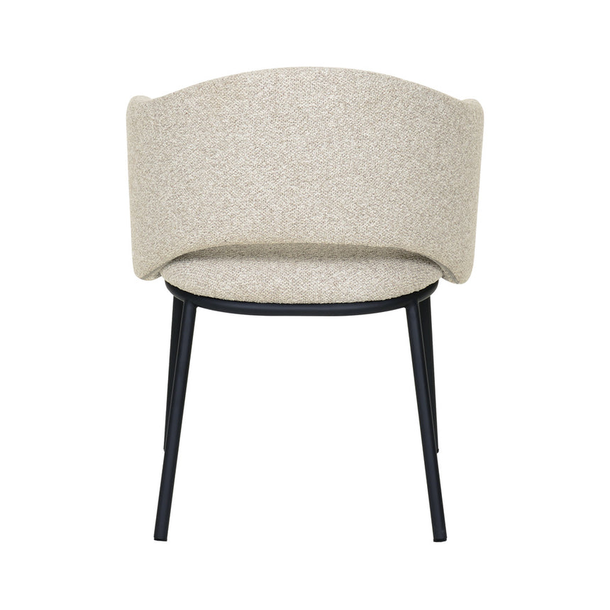 Black Dining Chair - Clay Grey - View 5