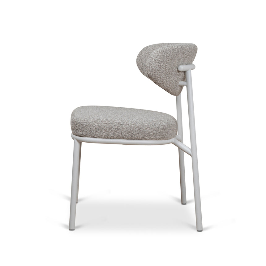 White Dining Chair - Clay Grey (Set of 2) - View 3