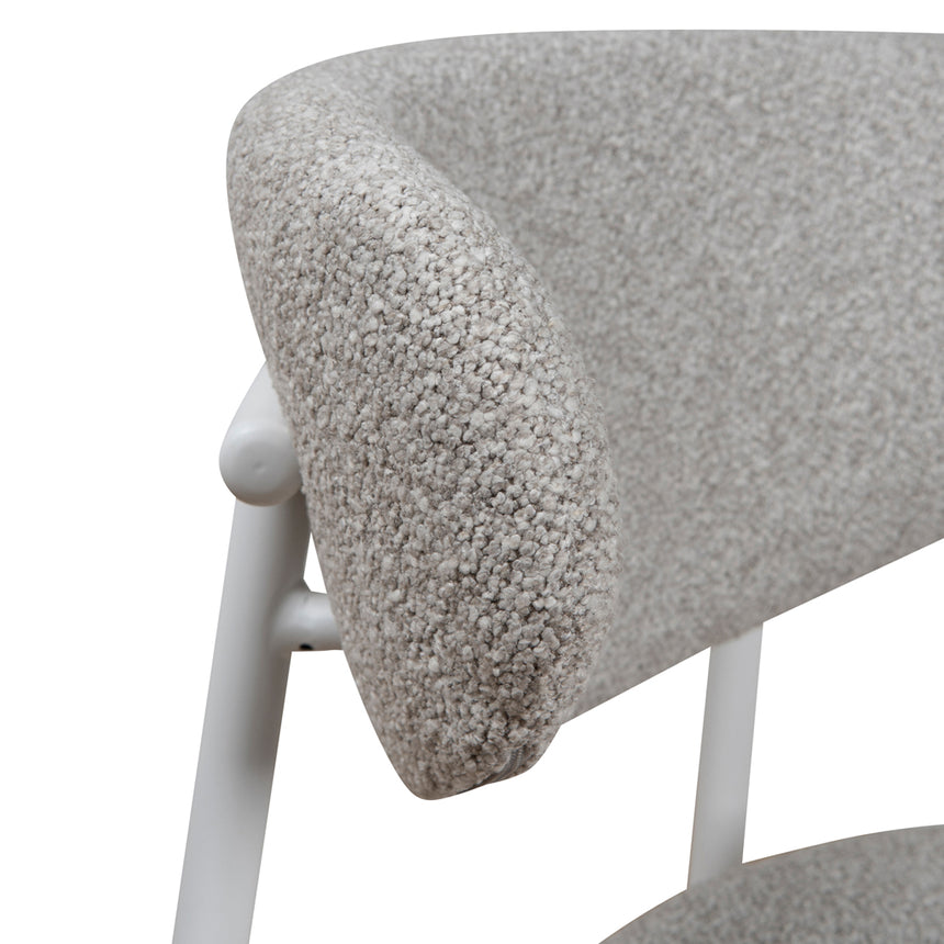 White Dining Chair - Clay Grey (Set of 2) - View 9