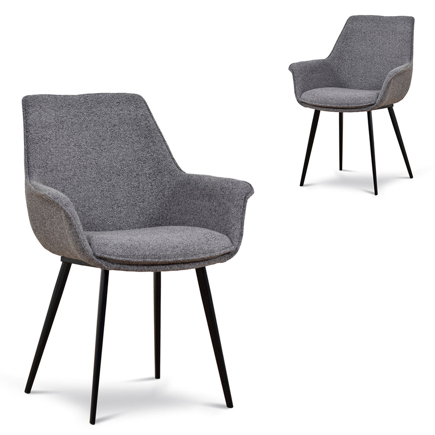 Dining Chair - Spec Charcoal (Set of 2)