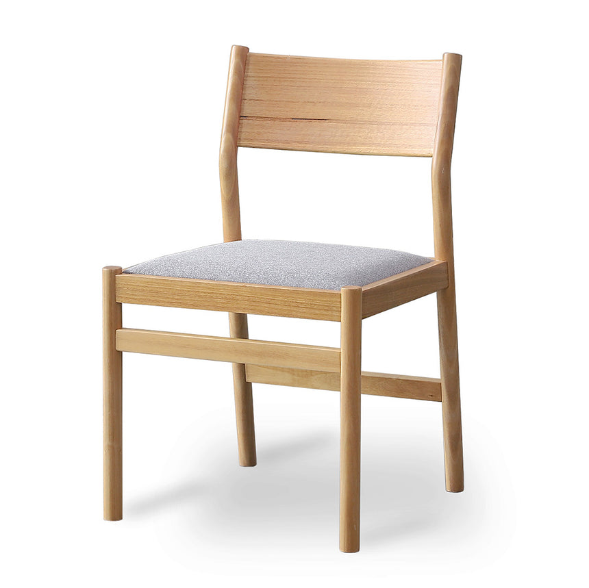 Mirit Natural Dining Chair - Moon Grey (Set of 2) - View 2