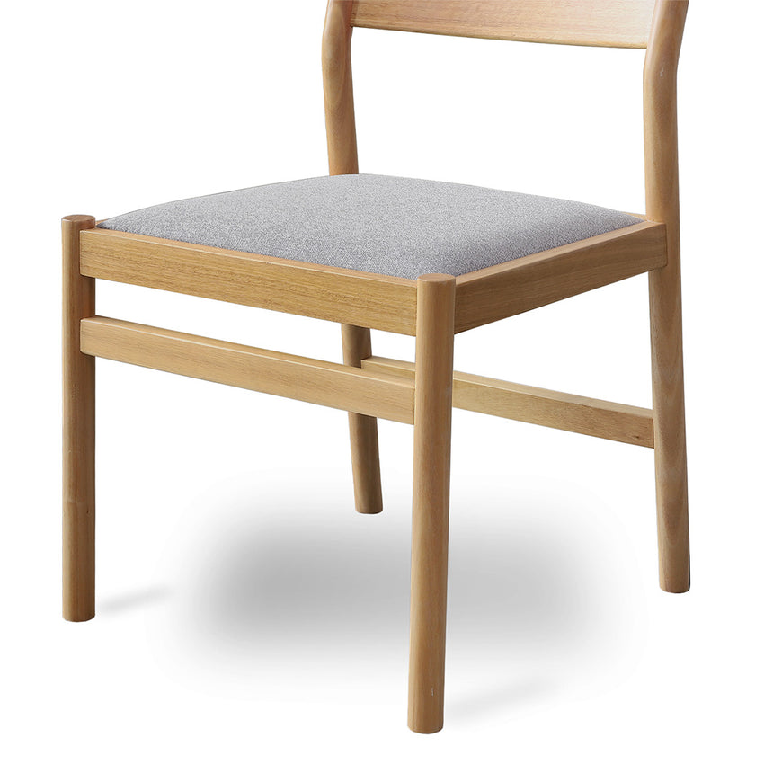 Mirit Natural Dining Chair - Moon Grey (Set of 2) - View 11