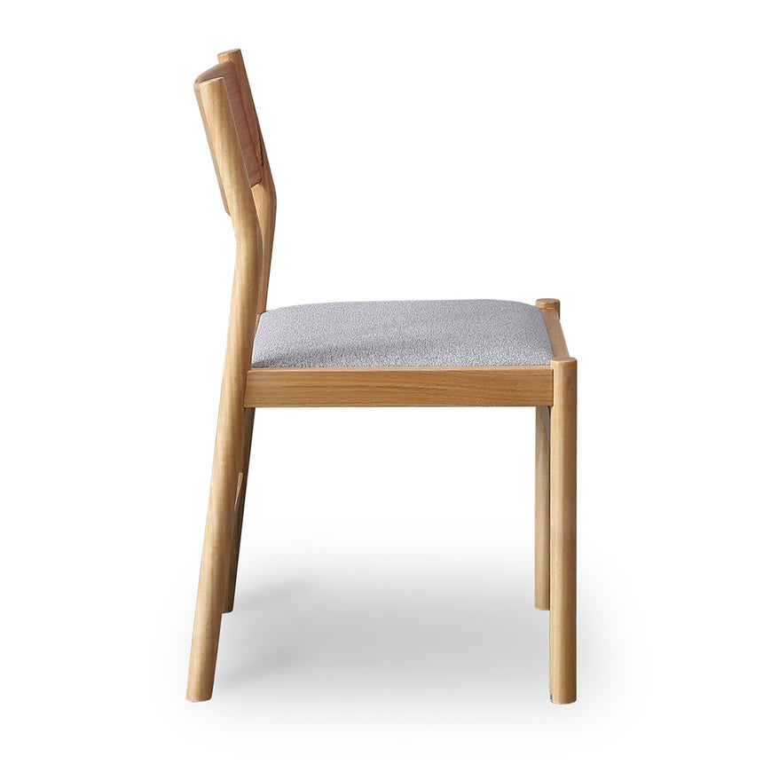 Mirit Natural Dining Chair - Moon Grey (Set of 2) - View 3