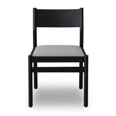 CDC8771-MAx2 Mirit Black Dining Cha | Moon Grey (Set of 2) | Myka Home