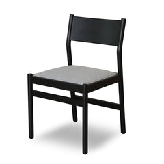 CDC8771-MAx2 Mirit Black Dining Cha | Moon Grey (Set of 2) | Myka Home