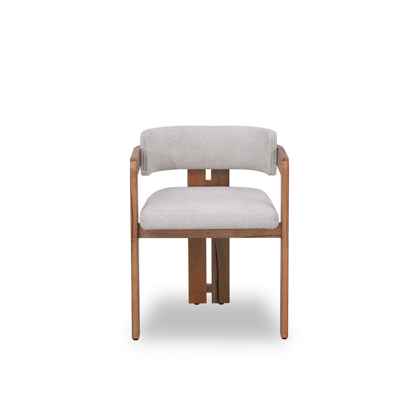 Natural Marri Dining Chair - Stone Beige (Set of 2) - View 3