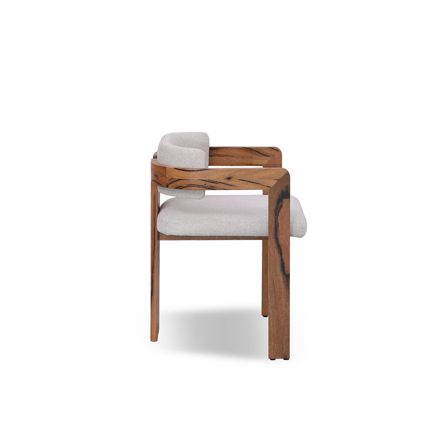 Natural Marri Dining Chair - Stone Beige (Set of 2) - View 6