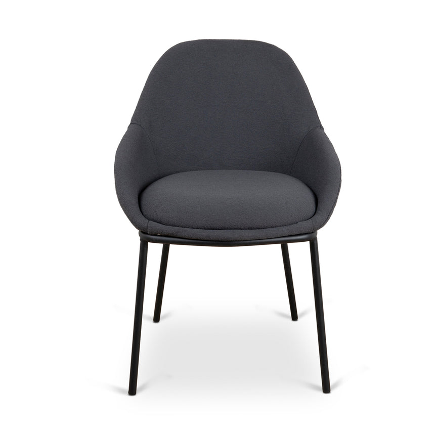 Fabric Dining Chair - Charcoal - View 2