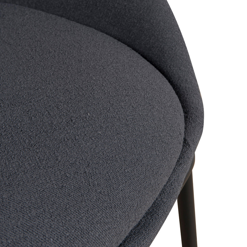 Fabric Dining Chair - Charcoal - View 7
