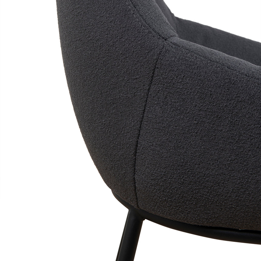 Fabric Dining Chair - Charcoal - View 9
