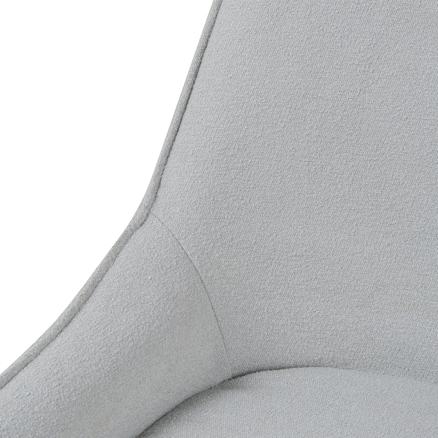 Fabric Dining Chair - Pale Grey - View 10
