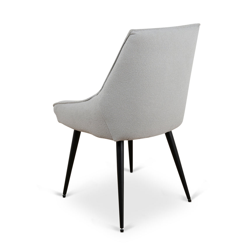 Fabric Dining Chair - Pale Grey - View 4